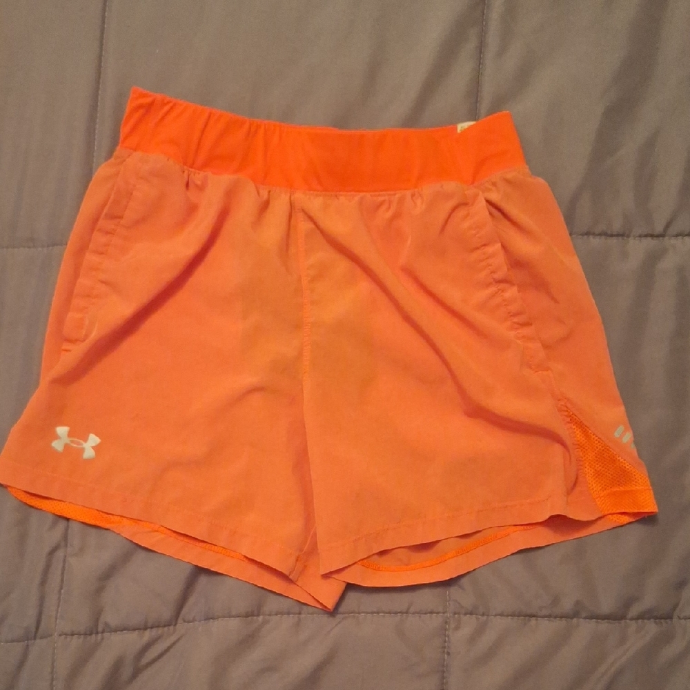 Under Armour Women's Bright Orange Athletic Shorts